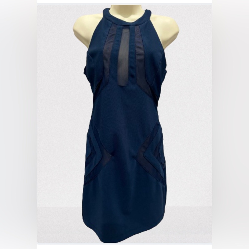 Cocktail Blue Halter Dress woman size medium